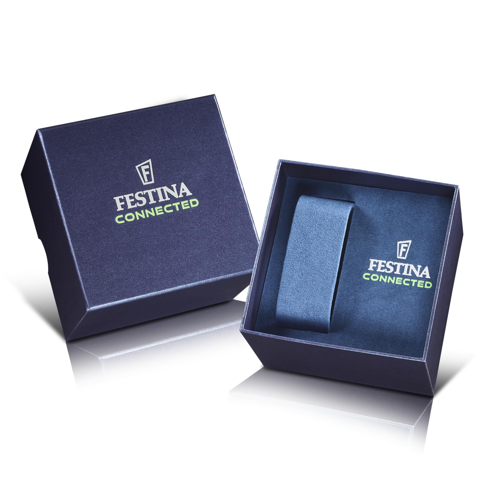 Festina Reloj Inteligente Hombre Híbrido Connected D de Caucho Verde - Analógico Inteligente F23000 - Control Música, Cuenta Pasos, Notifica y Rechaza Llamadas - hasta 10 Días de Batería
