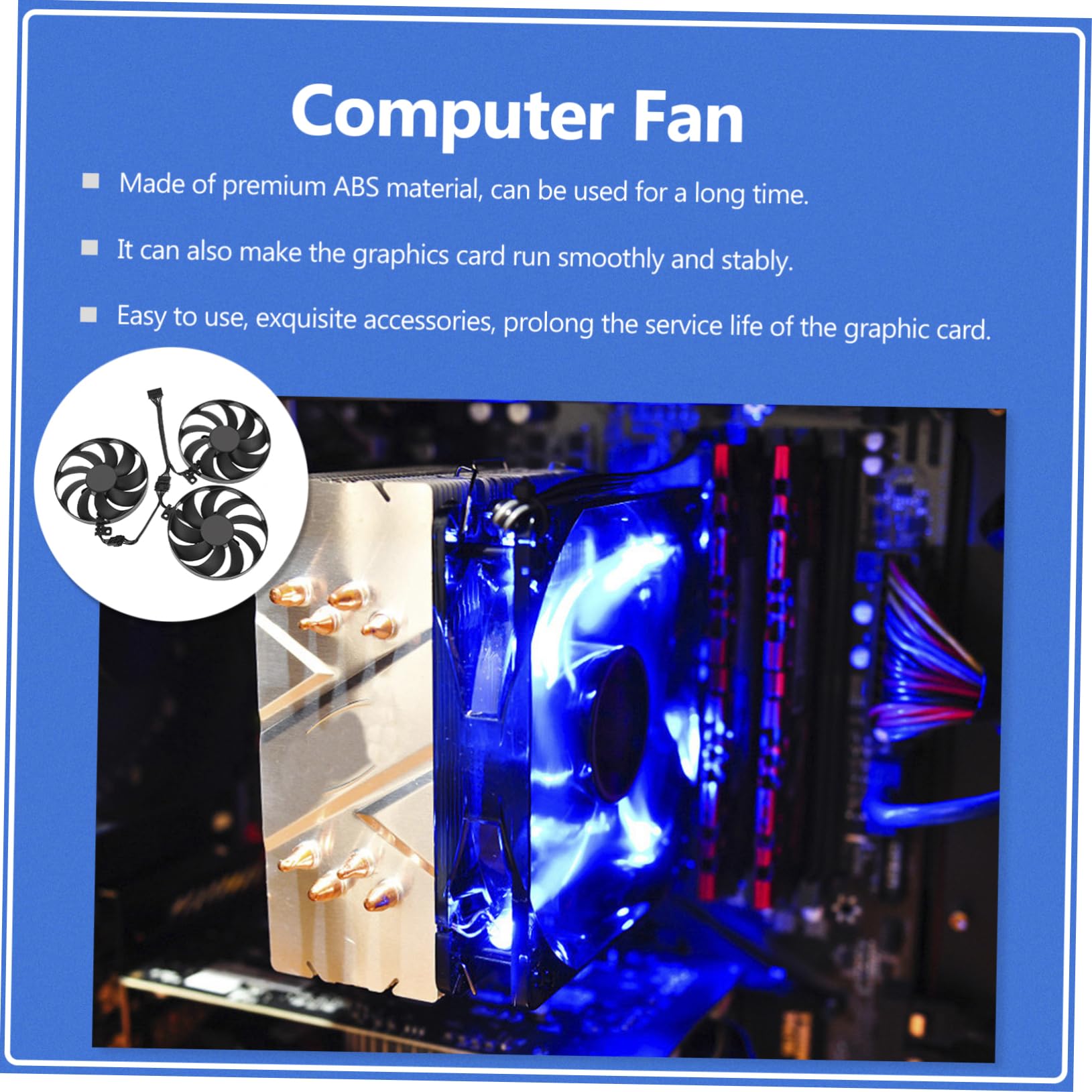 NUOBESTY Ventilador De Refrigeración De Tarjeta Gráfica De Compatible Enfriador De Gpu Cfud Ventilador Para Tarjetas Gráficas Para Enfriamiento De Gpu Computadoras