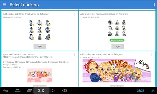 StickerPacks for Telegram