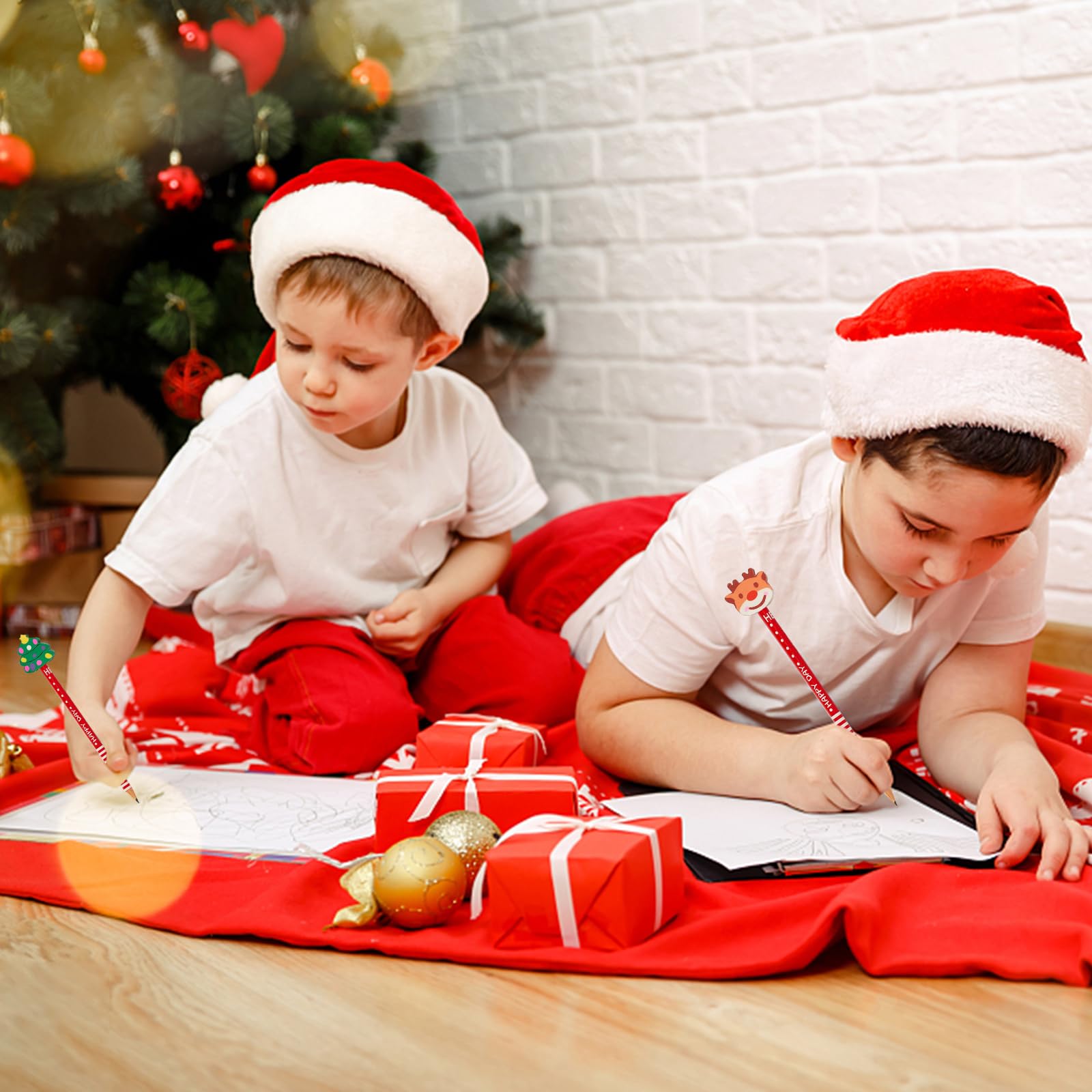 Knutselen, Accessoires - kerstpotloden, assorti - Blik op Hout Knutselen, Accessoires - kerstpotloden, assorti - Blik op Hout