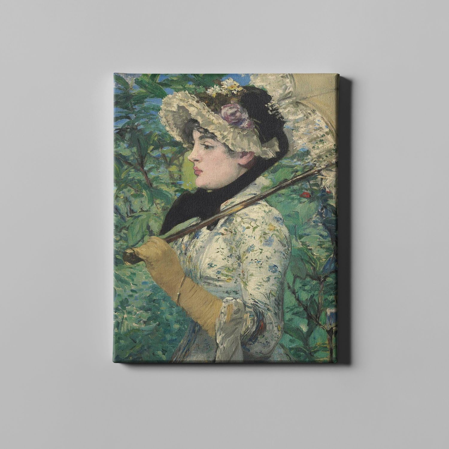 Femme avec Parasol Manet Toile Galerie Spiffing Prints Esprit Impressionniste - 5