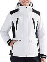 FREESOLDIER Women's Waterproof Ski Jacket: Warm Fleece Lined Winter Snow Coat, Windproof with Hood & Fully Taped Seams