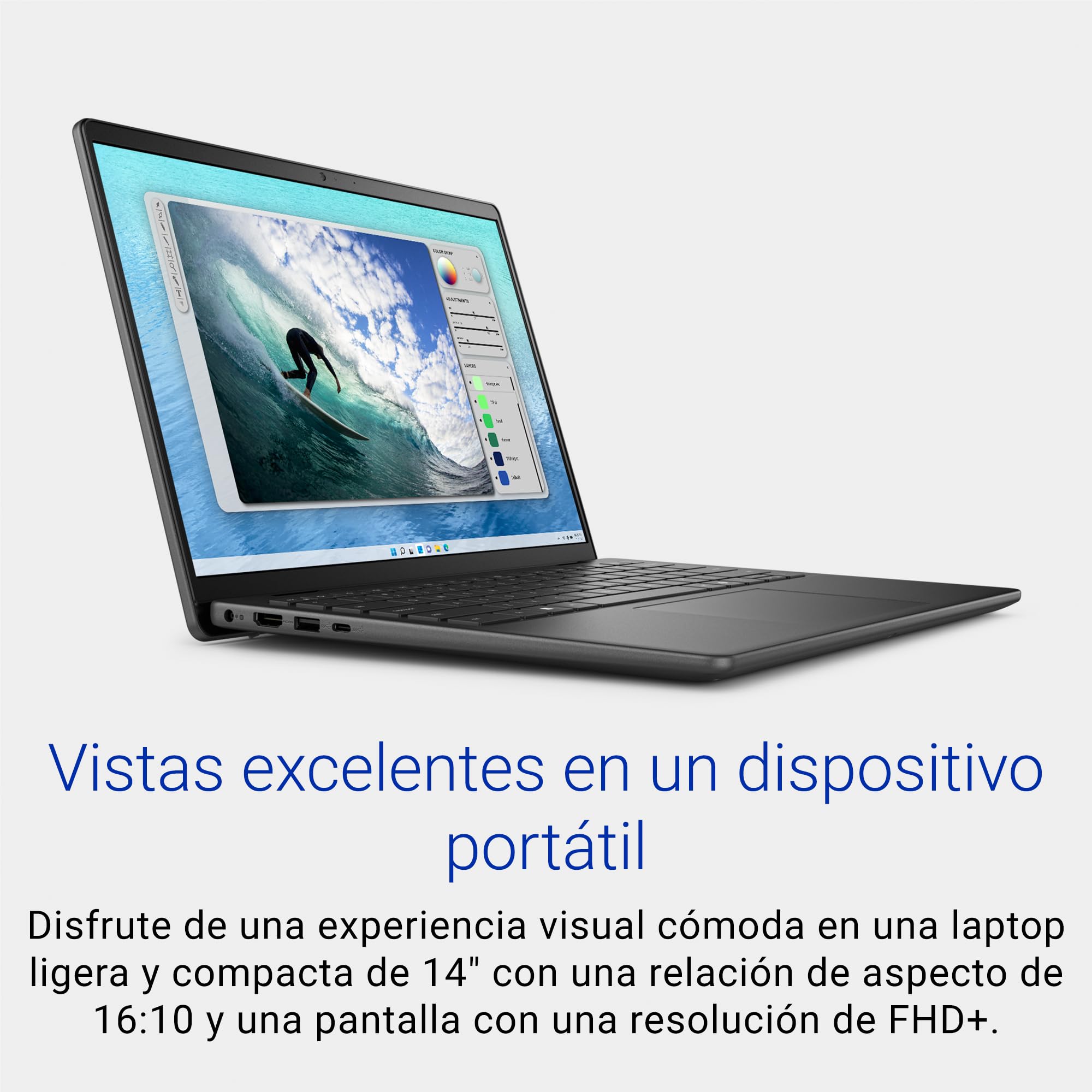 DELL 15 Portátil DC15250 – 15,6" FHD 120Hz, Intel Core i7-1355U, Gráficos Intel UHD, 16GB RAM, 512GB SSD, Webcam HD, Windows 11 Home, Teclado QWERTY Español, Color Negro — view 69