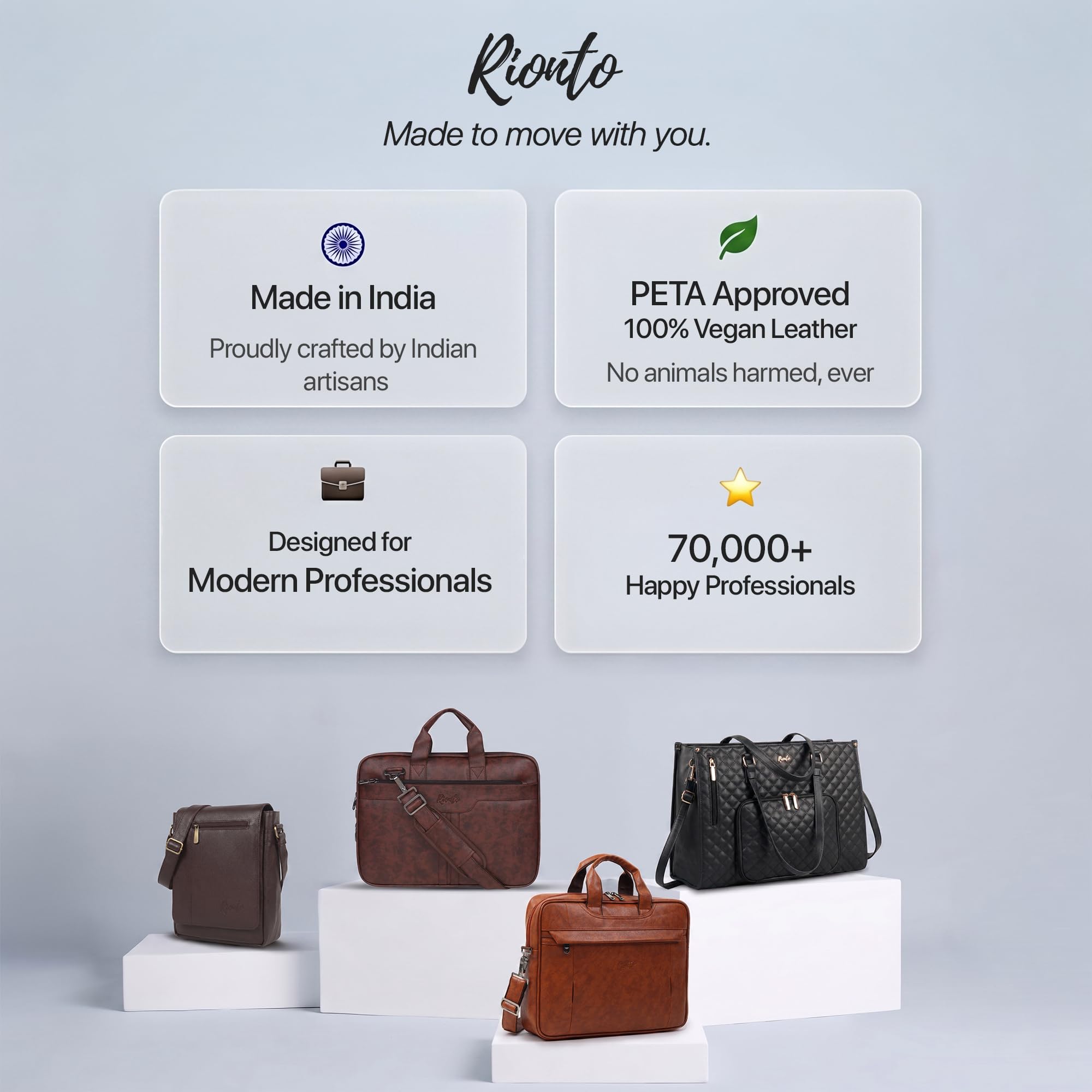 RIONTO Elite Vegan Leather Laptop Bags for Men Office Use | Upto 15.6 inch | Expandable Bottom | Mobile & Pen Compartment with Multiple Organizers | Professional Office Bag for Man & Women - Tan — Amazon image 7