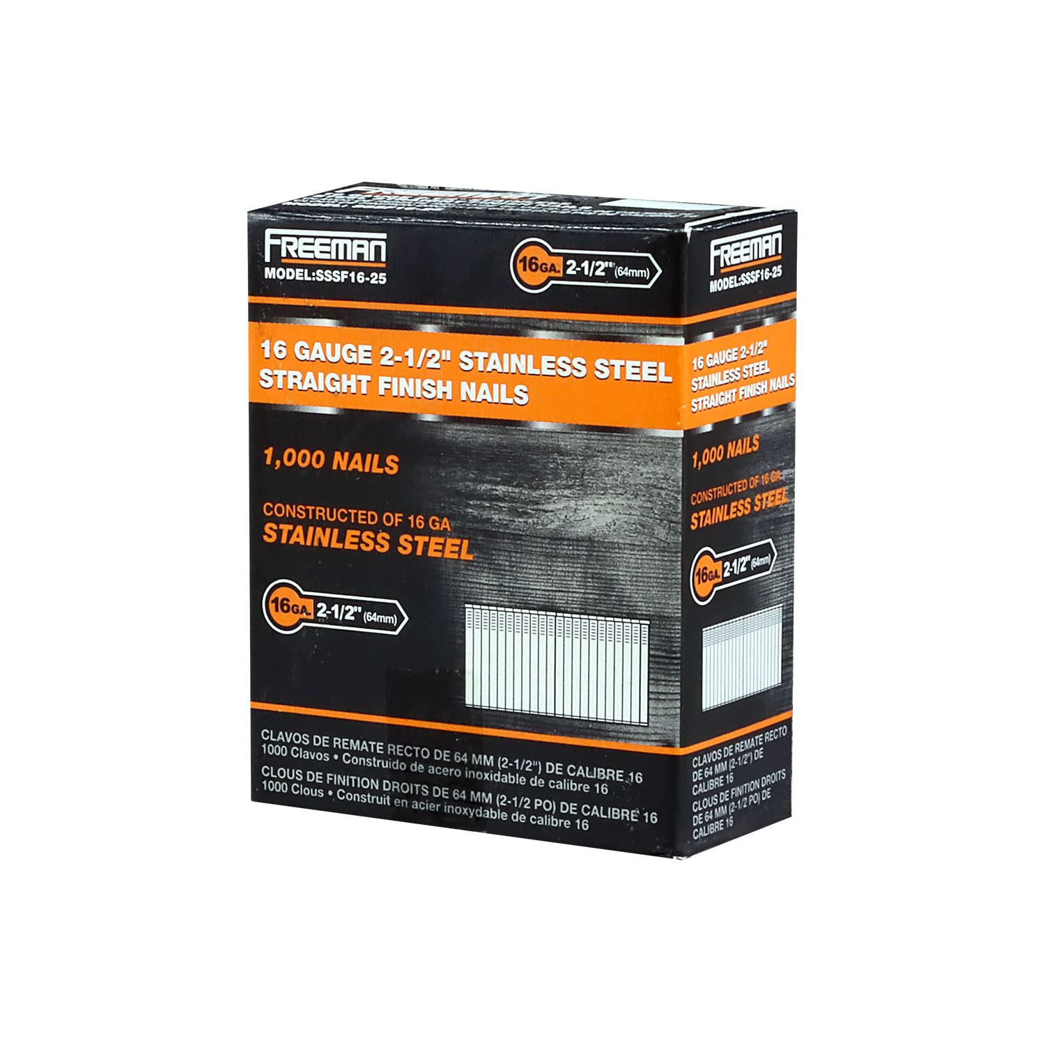Stainless Steel Finish Nails - 1000 Count -7