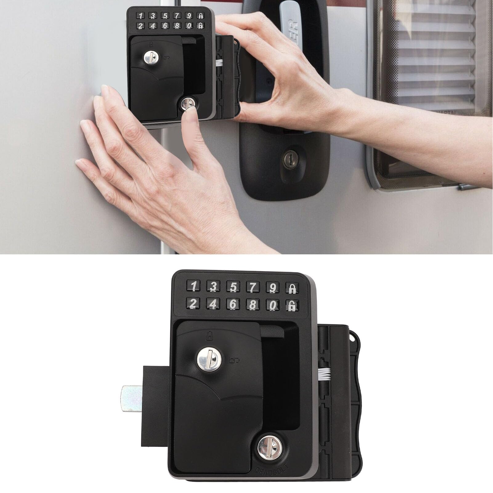 Trailer Keyless Latch XTevu Keypad RV Door Lock - Keyless Entry With ...
