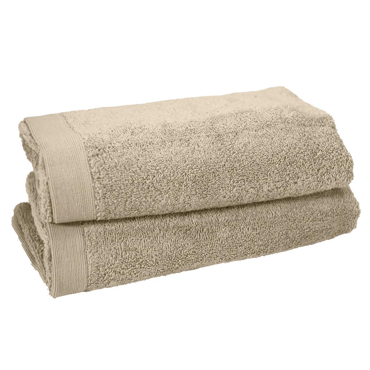 Draps de bain de qualité supérieure lot de 2 Studio 70x130 cm coloris sable doux