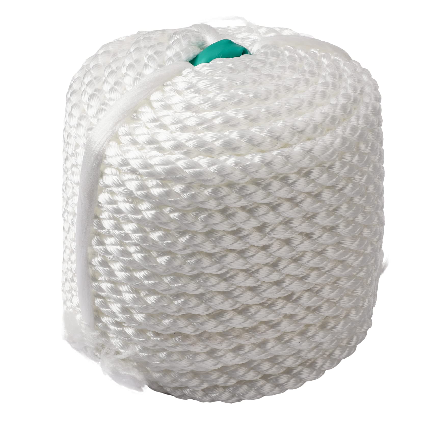 CarBole Cuerda de barco, cuerda de amarre, cuerda de muelle multifuncional de 12 mm x 91 m para supervivencia, navegación, deportes, camping, vela, senderismo (blanco) (5600 libras)