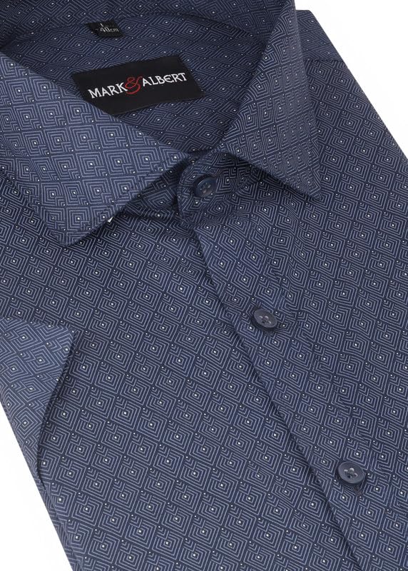Image of MARK & ALBERT Mens Half Sleeves Printed Shirt