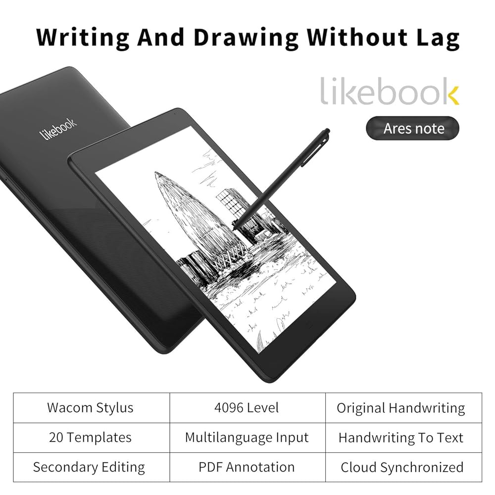 LikeBook Ares Note 7.8インチ専用ケース&スタイラスペン付き LikeBook Ares Note 7.8インチ専用ケース&スタイラスペン付き