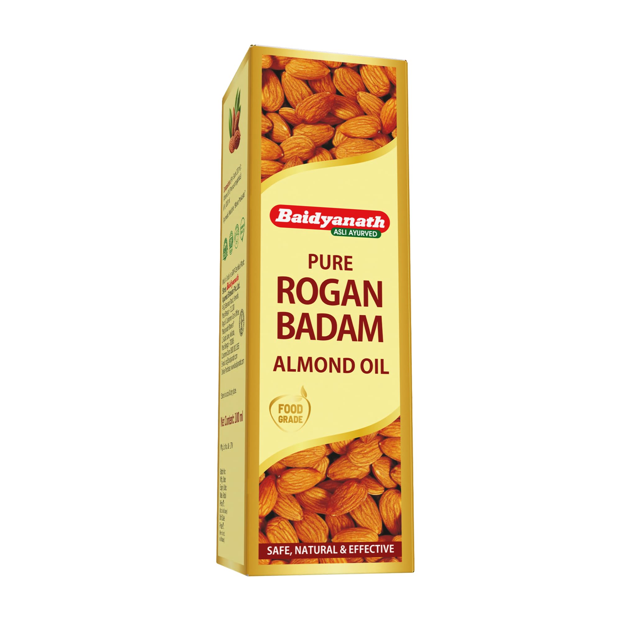 Baidyanath Pure Rogan Badam Almond Oil | 100% Pure Sweet Almond Oil for Hair, Skin & Heart Health, Rich in Vitamin E & Antioxidants | 100 ml-image-39