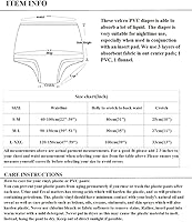 Vista 5 de ABDLAdult Incontinence AIO - Pañales de PVC (S-M, azul bebé)