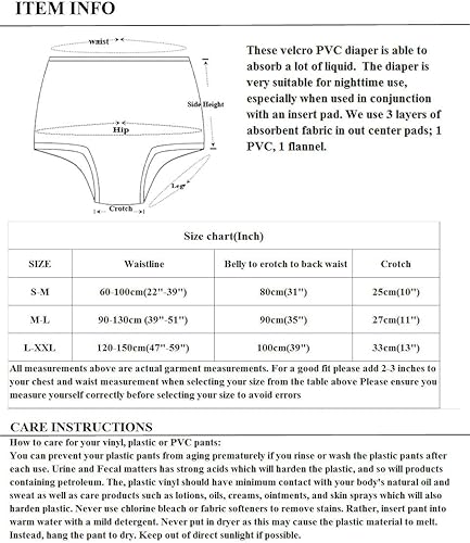 Miniatura 5 de Haian ABDLAdult Incontinence AIO - Pañales de PVC (S-M, azul bebé)