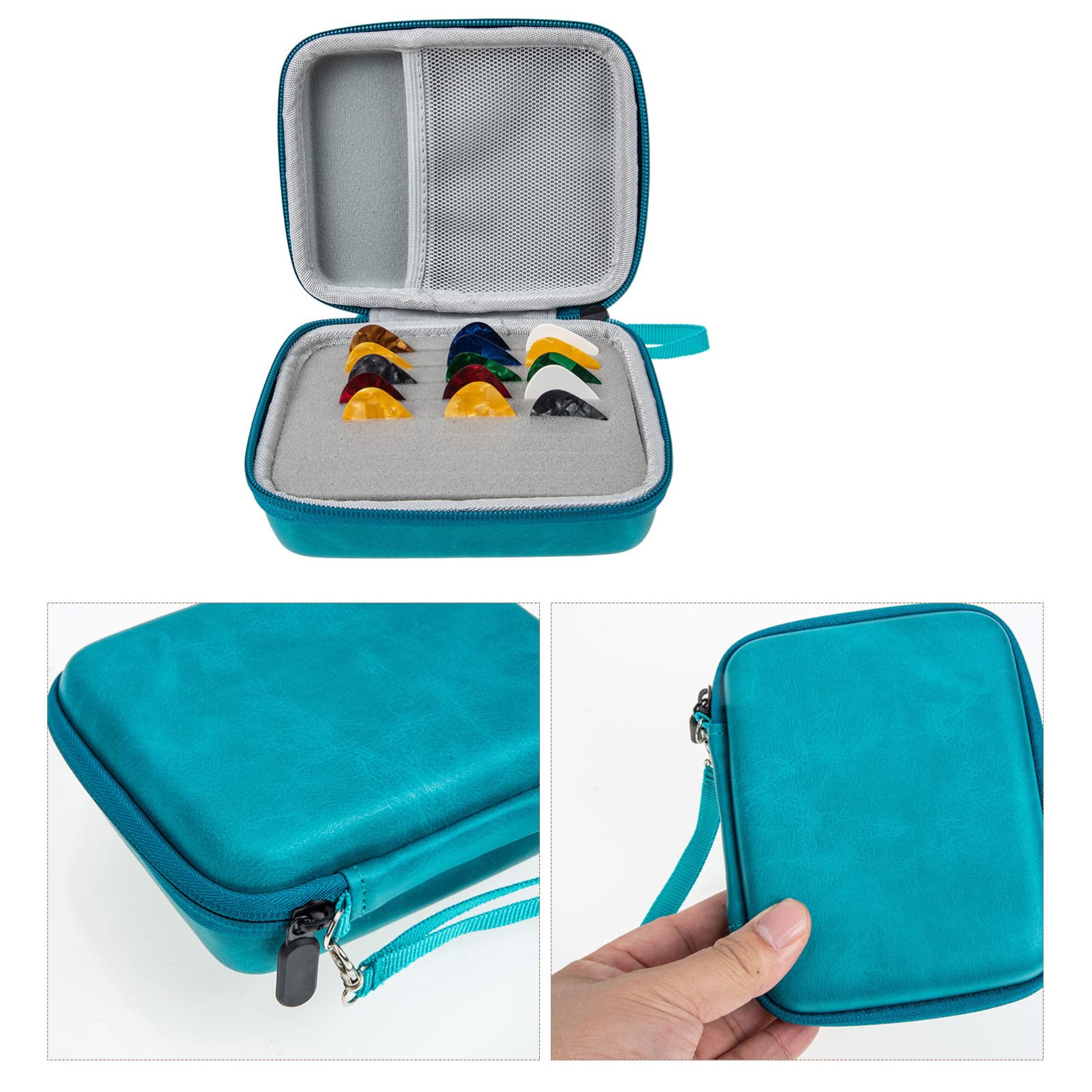 TOYANDONA 3sets Plettri Per Chitarra Bag Con Colorati Portatile e Leggero Accessori Per Chitarra Per Musicisti e Principianti