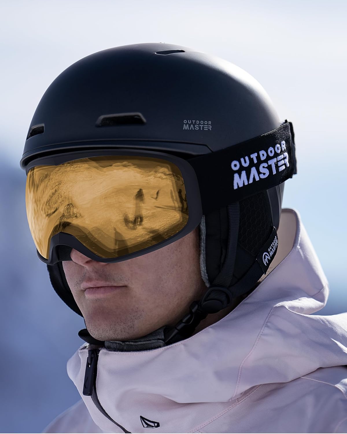 OutdoorMaster Owl Ski Goggles OTG, Snow Snowboard Goggles for Men Women Youth, Anti-Fog, 100% UV Protection