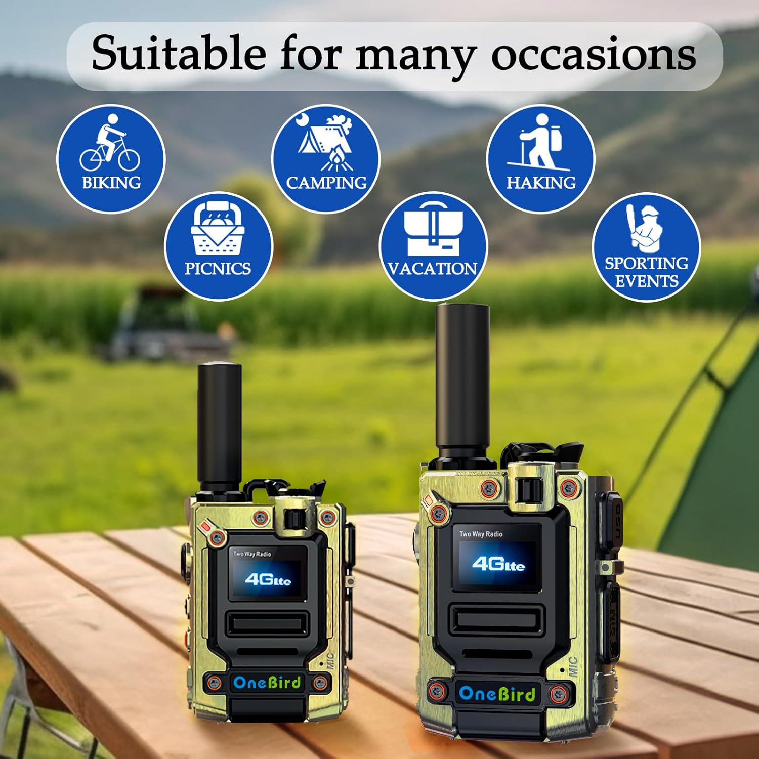 Global-walkie-Talkie-Unlimited-Range-radios-Long Range walkie talkies Communication Cards-radios Unlimited Range with sim Cards-Out of State walkie-Talkie ptt Button-Two Way Talk Talkie 2-Pack