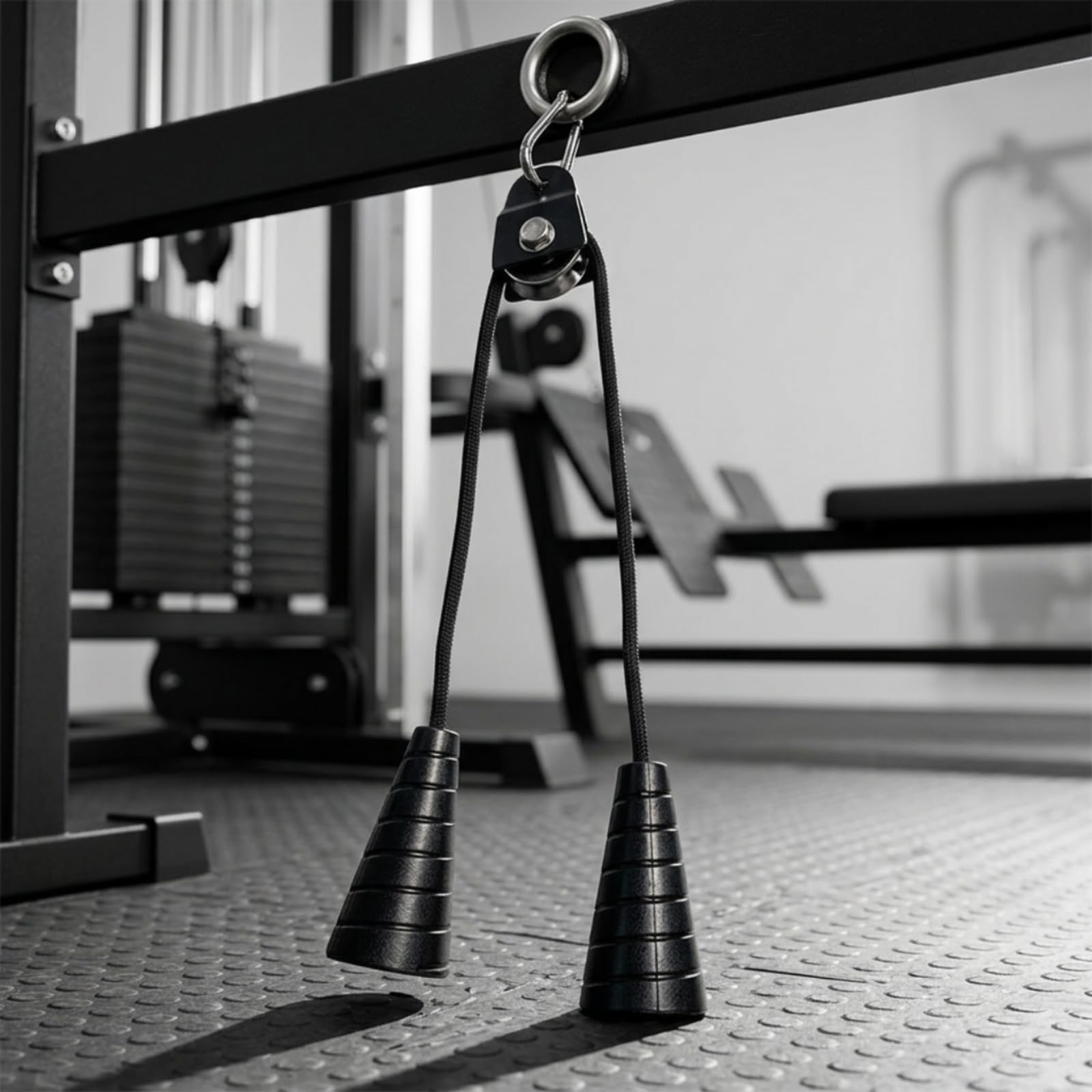 Cuerda de Entrenamiento con Puntas de Goma Antideslizantes y Enganche de Acero para Jalones y Aperturas con Diseño Flexible para Movimientos