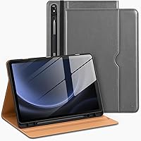 Vista 8 de DTTO Funda para Samsung Galaxy Tab S9 FE 5G de 10.9 pulgadas/Galaxy Tab S9 de 11 pulgadas lanzada en 2023, funda de cuero de alta calidad