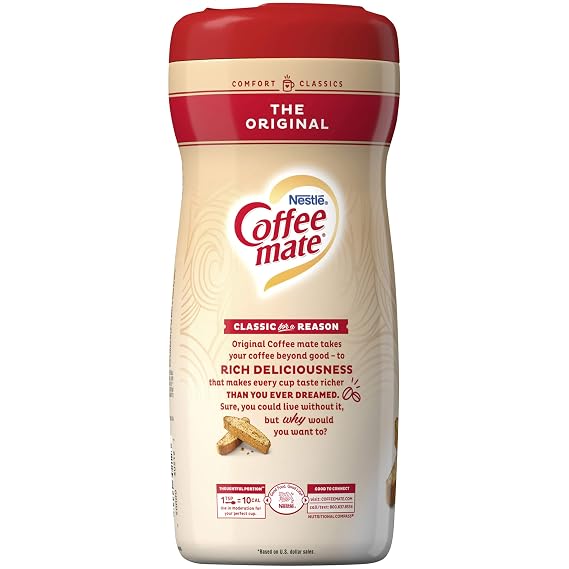 COFFEE MATE The Original Powder Coffee Creamer 22 Oz. Canister | Non-dairy, Lactose Free, Gluten Free Creamer