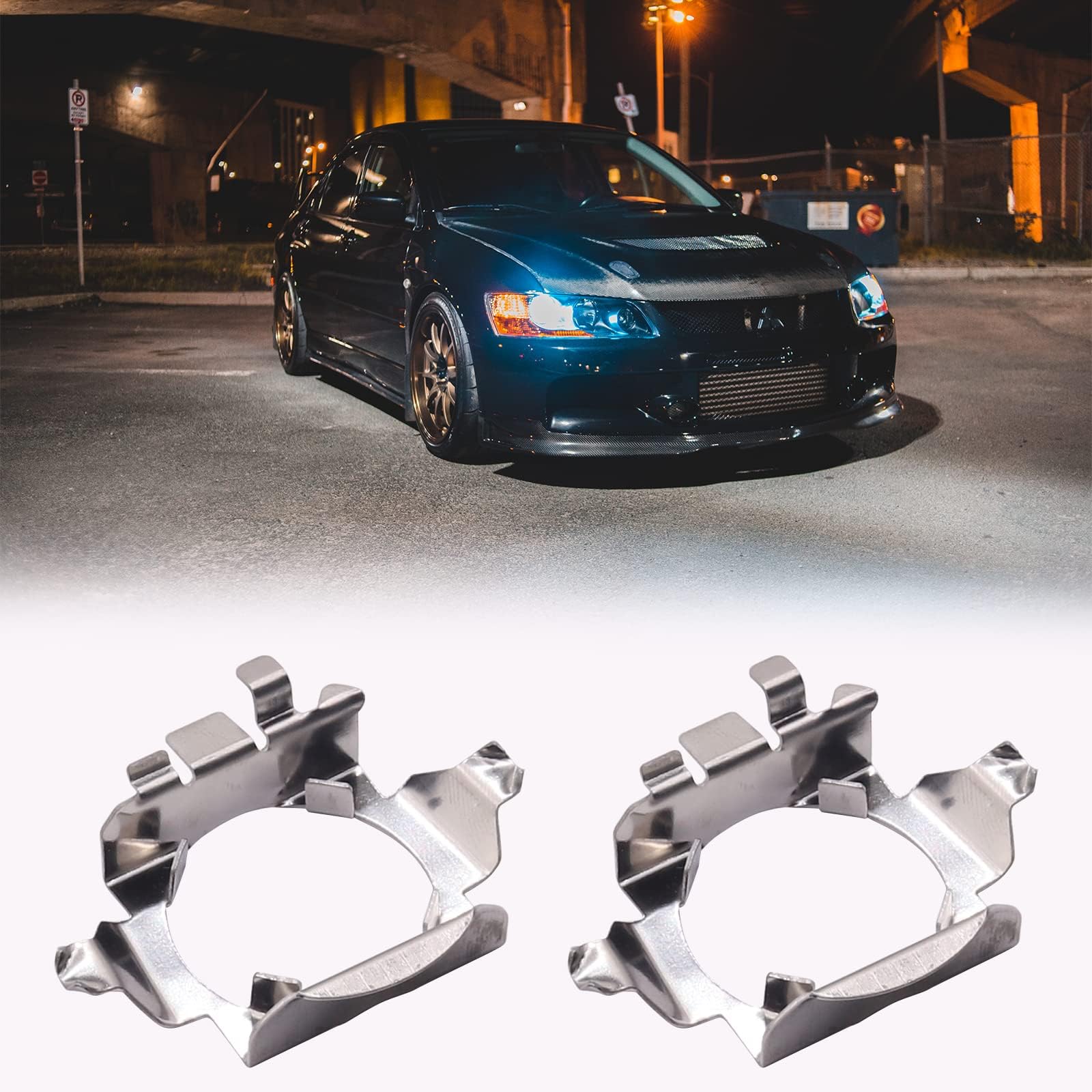 OurbestH7 Headlight Bulb Retainers LED Adapter TK120 Holder Socket for B-/e/-n-/z B ML-Series CL450 V-/W To-/u/-a/-r/8eg O-/p/-e/-l C-h/-e-/r-y Ri-i-ch G5 Se-n-/o-va D50 X55 X25 E-a/s-t/ar 2 Pcs
