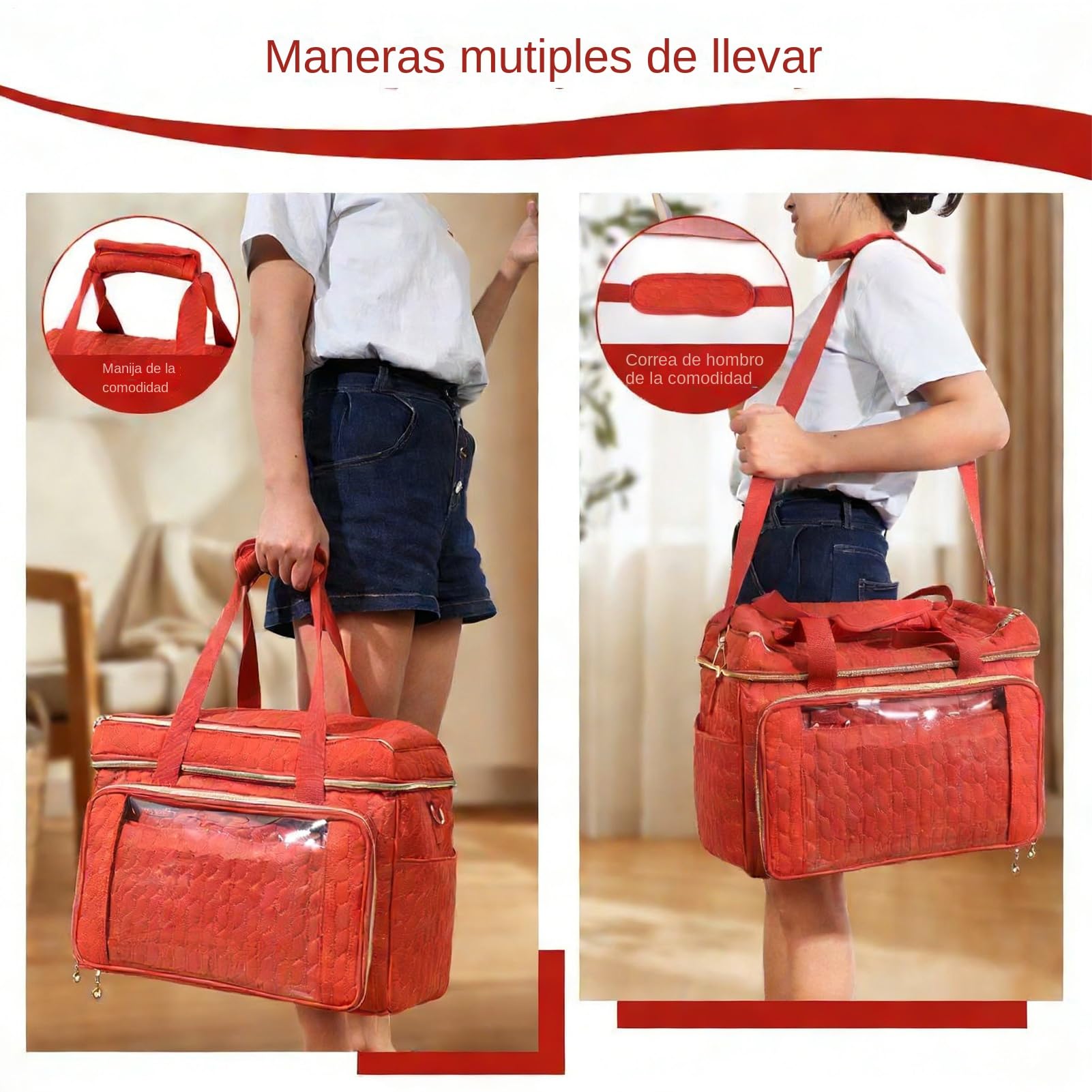 de Tejer,Estuche Organizador Portátil Para Suministros De Manualidades,De Viaje Para Proyectos De Tejer Y Crochet - para Accesorios Agujas Hilos Mujeres Adultas