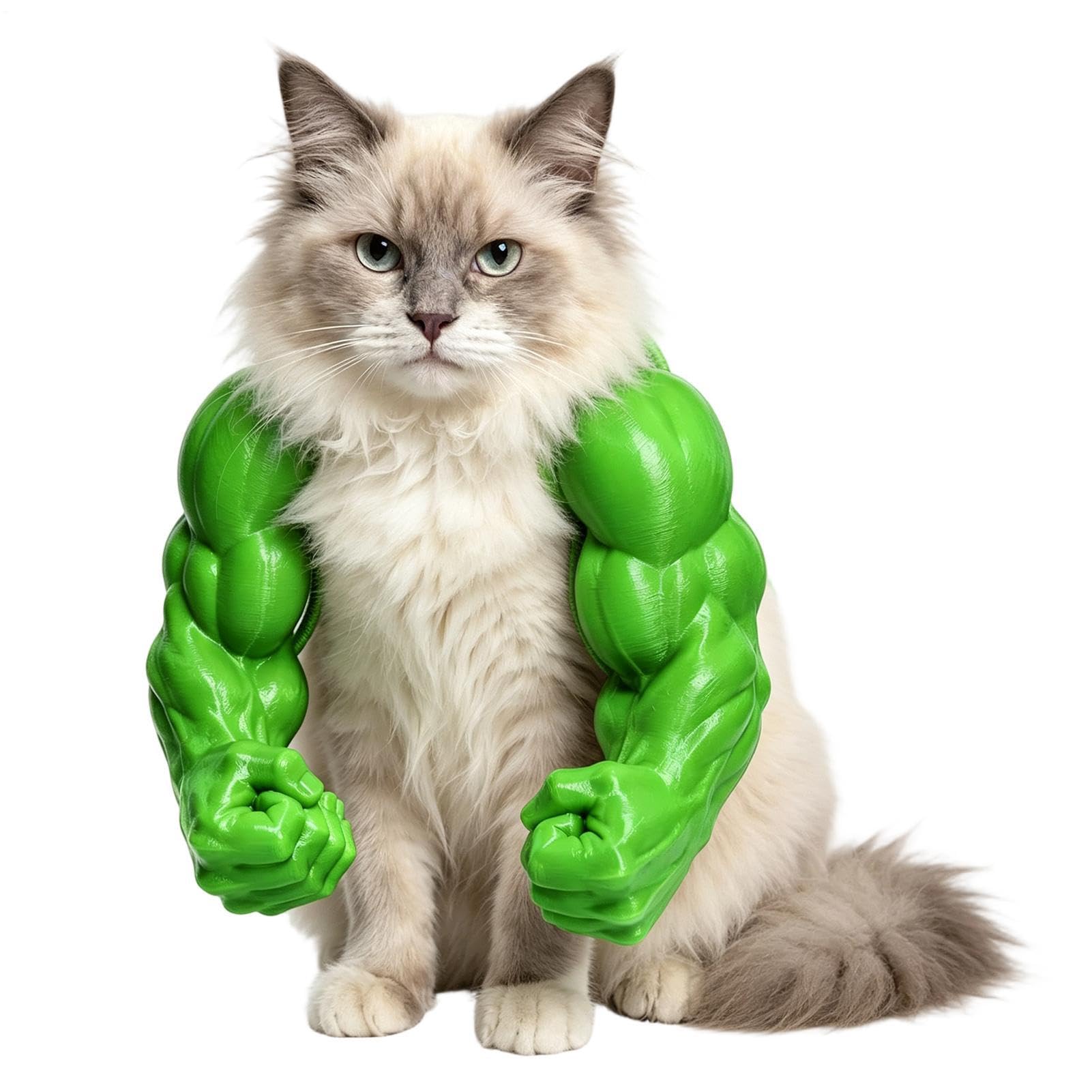 Cat Muscle Arms, 2026 New Funny Cat Clothing, 3D Printed Builder Arms