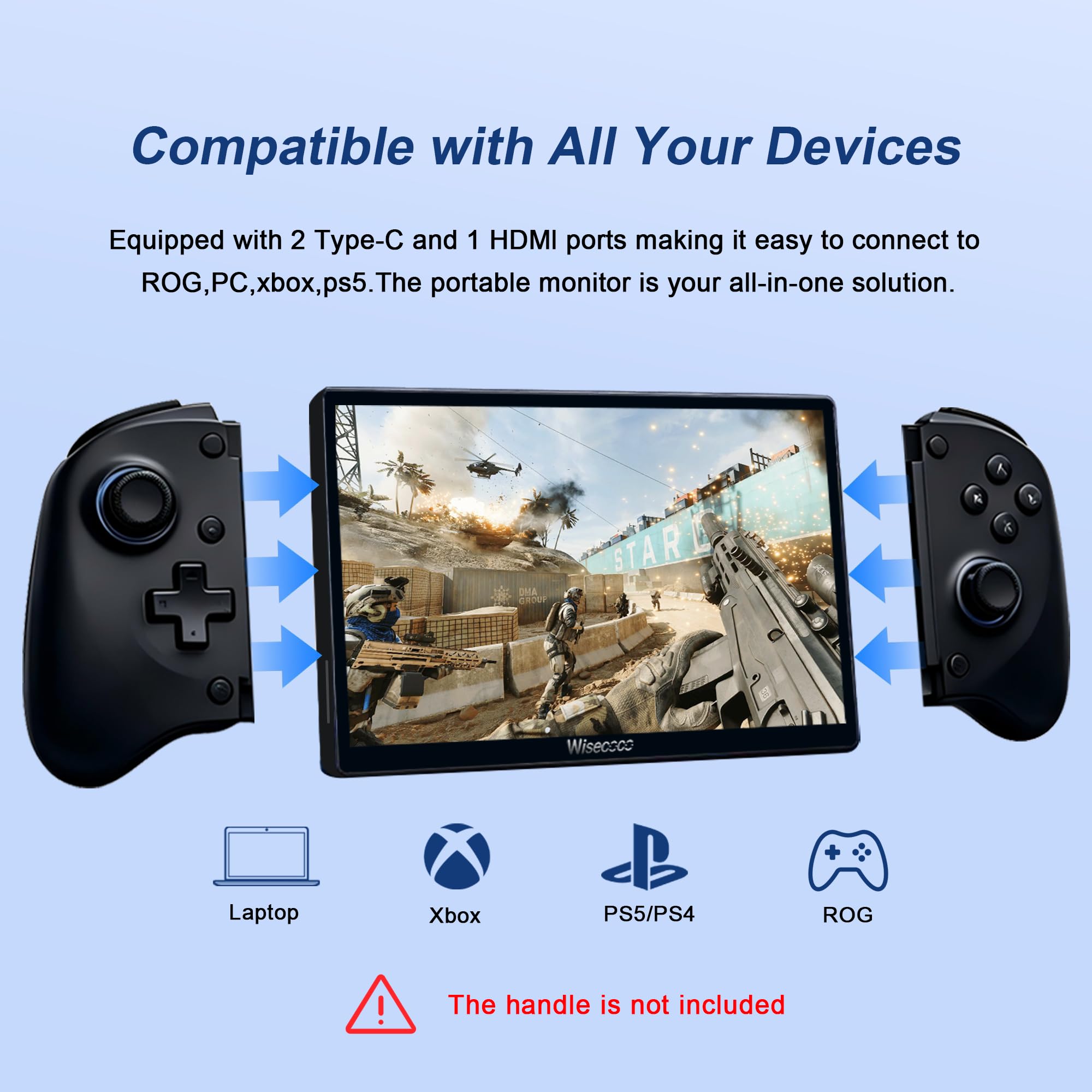 Amazon.co.jp: wisecoco 7インチ ポータブルモニター タッチスクリーン