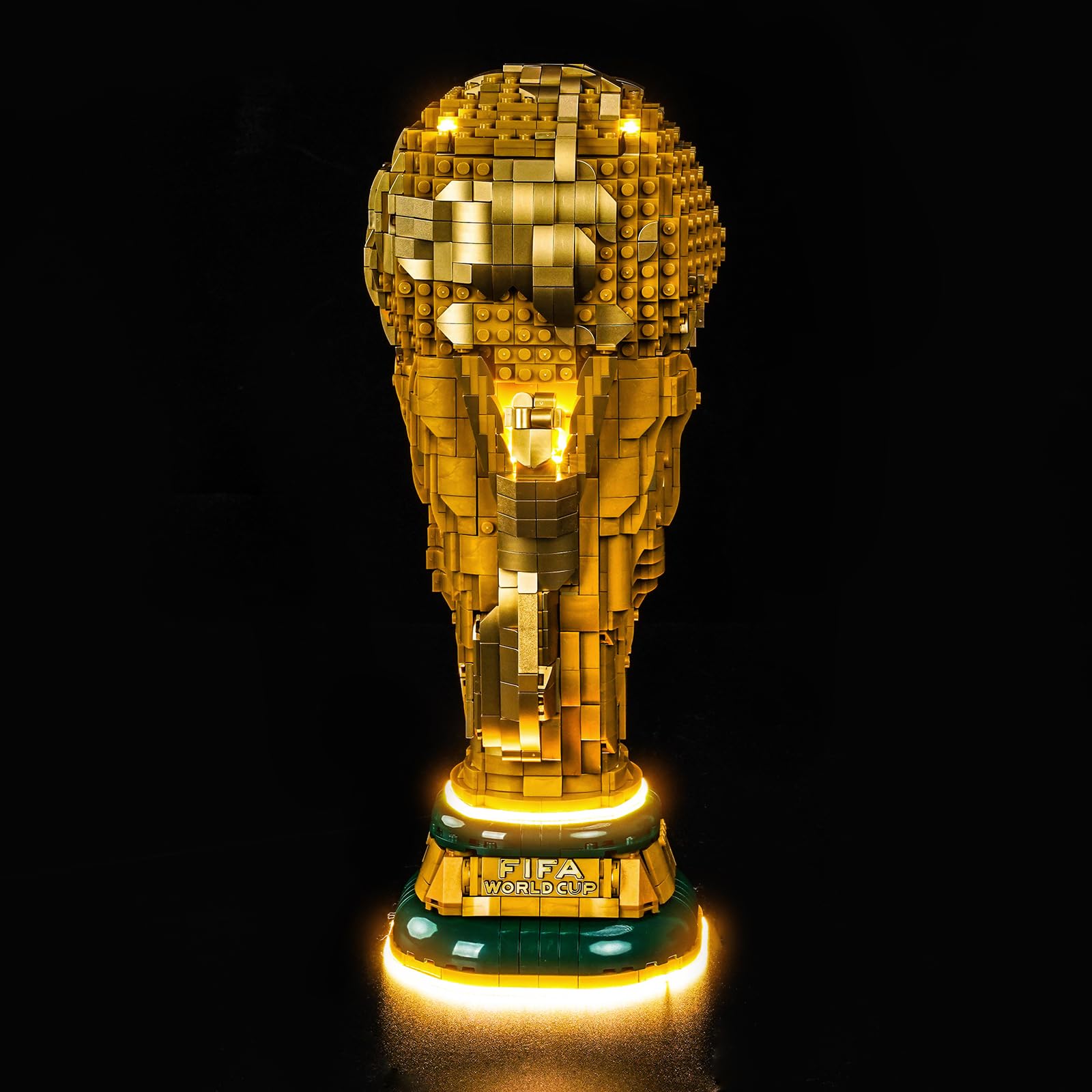 LocoLee LED Light Set Compatible with LEGO 43020 FIFA World Cup Official Trophy LED Decoration Lighting Kit Only Lights Set,No Model (43020-Custom Remote Control Model)