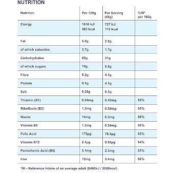 Fruit & Fibre Wheat Flakes with Fruit & Nuts 500g