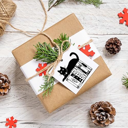 Miniatura 4 de GLOBLELAND Juego de sellos y troqueles transparentes para libros mágicos y troqueles para hacer tarjetas, plantillas para gatos y mascotas, para