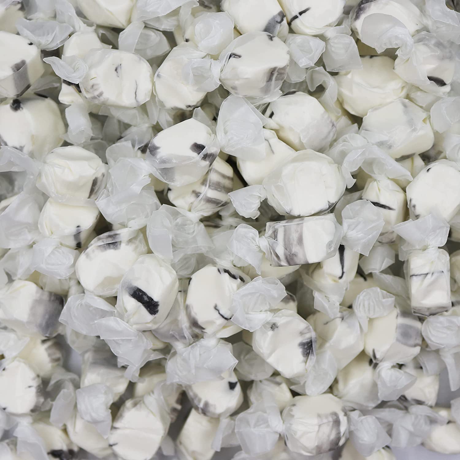 Gourmet Soft and chewy Salt Water Taffy Candies - Individually Wrapped - Bulk bags (Black Licorice, 1 Pound (Pack of 1))