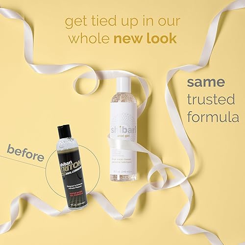 Miniatura 5 de Shibari Triton Premium - Lubricante anal de gel a base de agua, lubricante personal para mujeres, hombres y parejas, 8 onzas líquidas