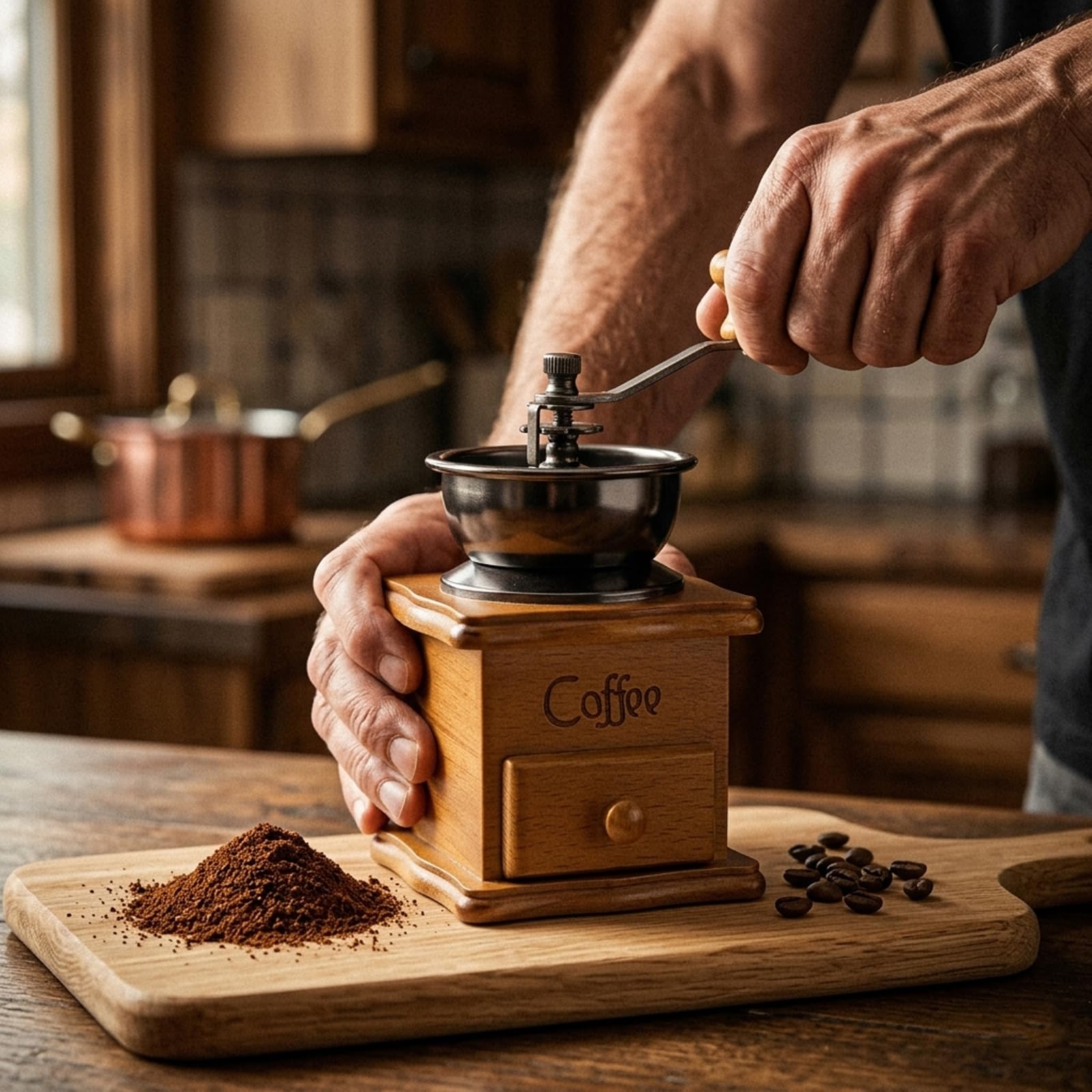 Amazon | Coffee Mill Grinder - Manual Coffee Grinder with