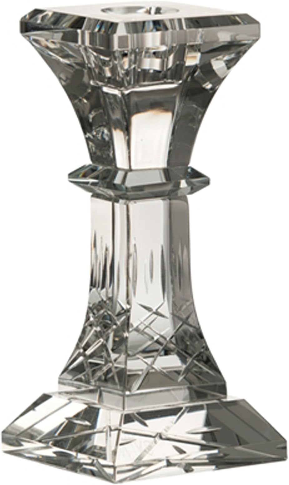 Belleek Galway Crystal RD10 Radiance Candleholders, 6-Inch, Clear