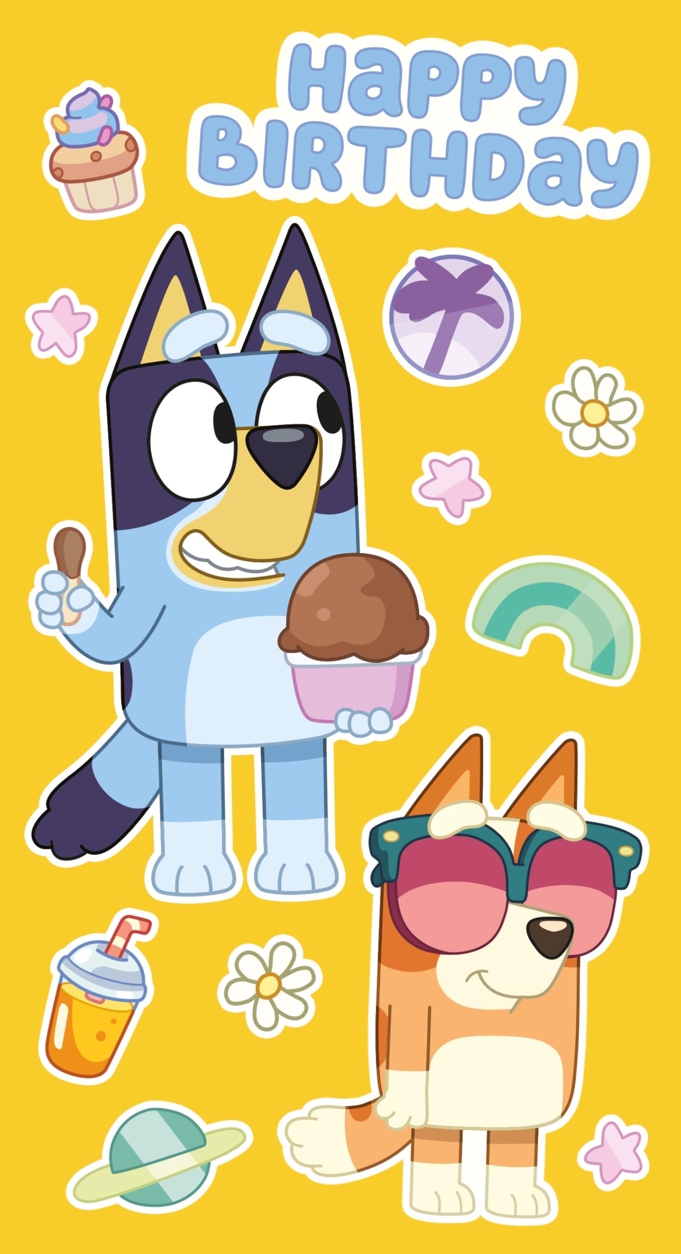 Danilo Promotions Ltd Bluey Birthday Card with Stickers