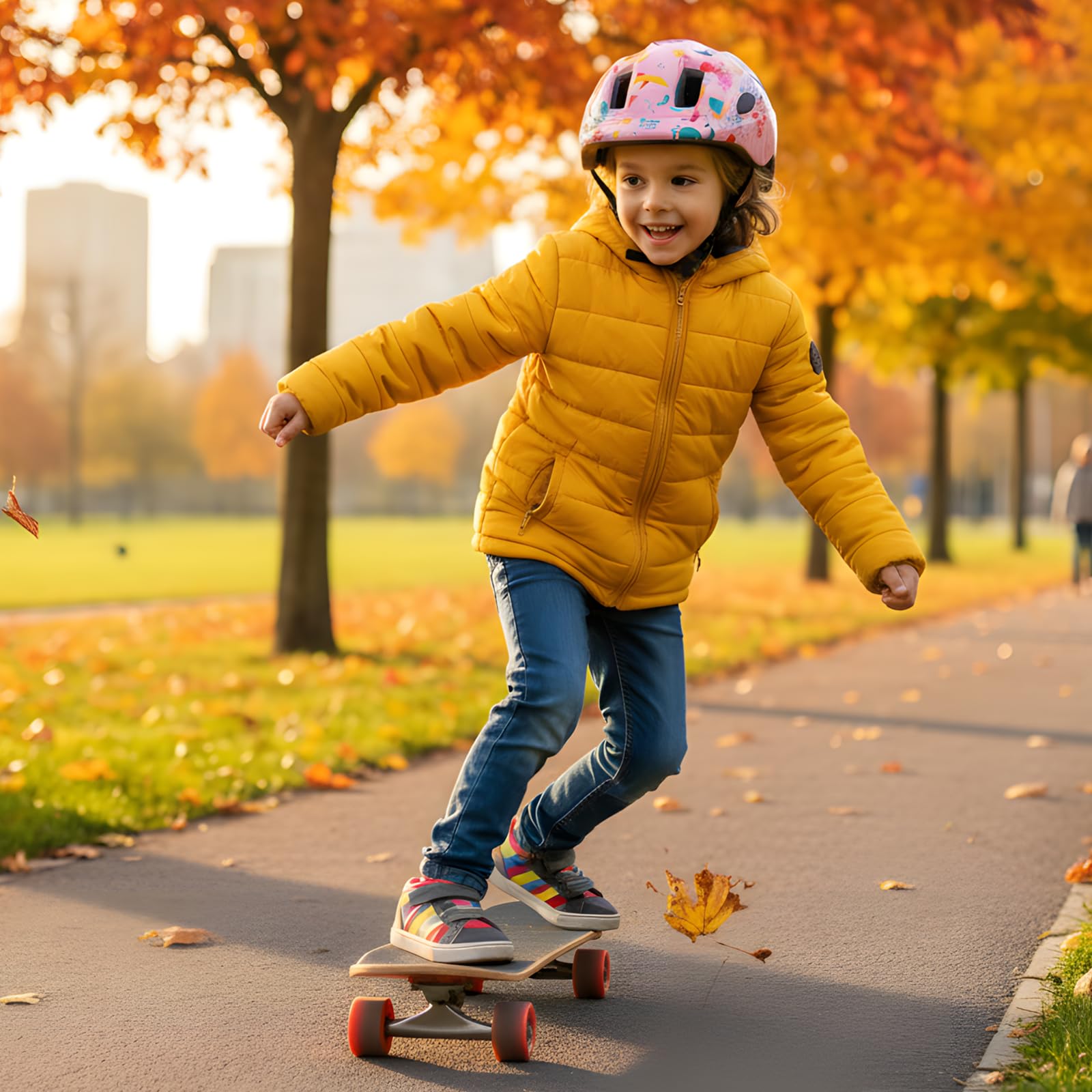 Favoto Casco de Bicicleta para niños, Certificado CE, Ligero, Ajustable, para niños de 3 a 5 años, Talla S (48-52 cm), para Scooter, Ciclismo y Exteriores