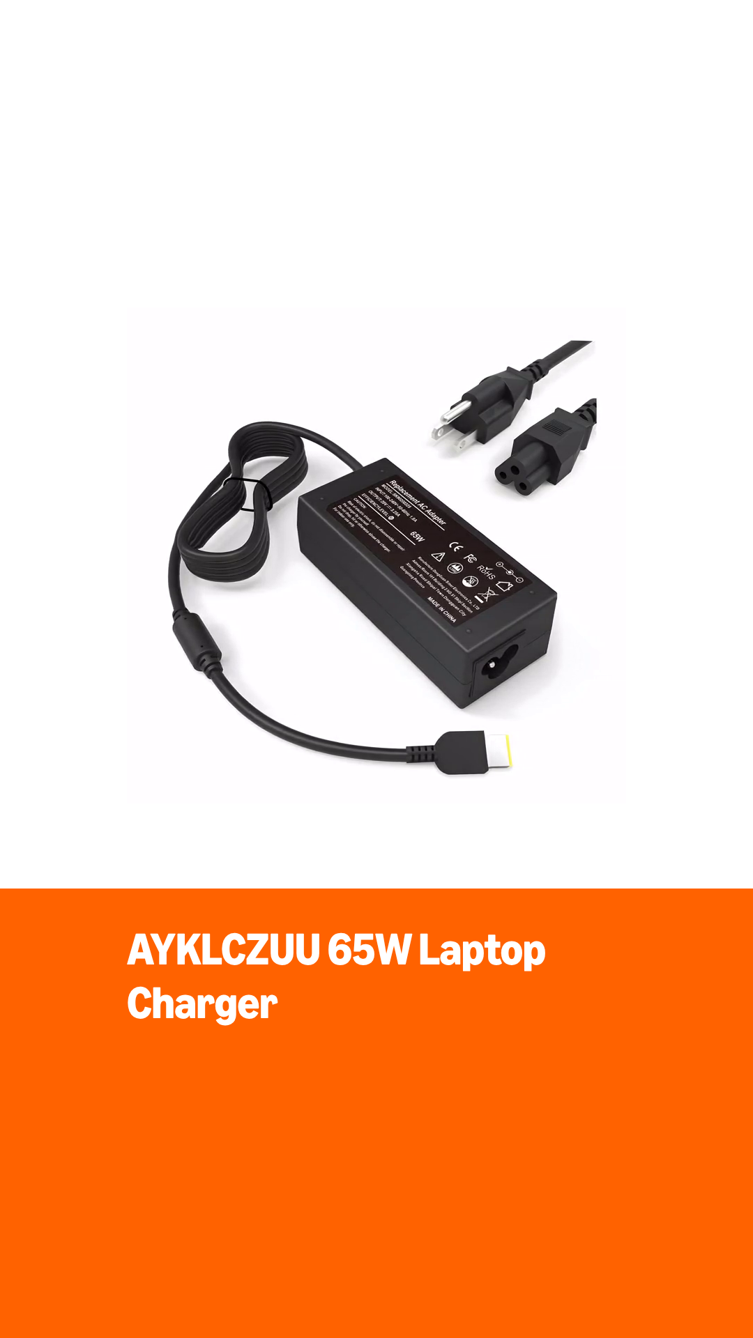 Amazon.com: AYKLCZUU 65W Laptop Charger for Lenovo ThinkPad X1