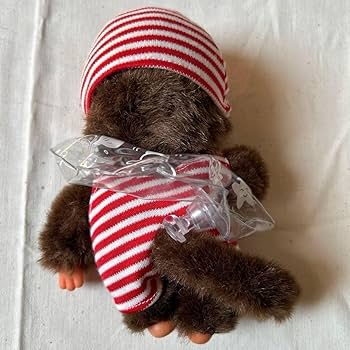 Amazon.co.jp: 水着モンチッチ Monchhichi ぬいぐるみ 赤青2個