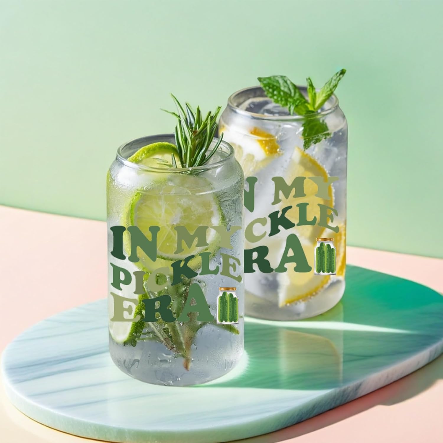 DHQH Pickle Birthday Gifts for Pickle Lovers, In My Pickle Era Makeup Bag, Pickle Themed Christmas Gifts Set with 16 oz Glass Cup - Image 4