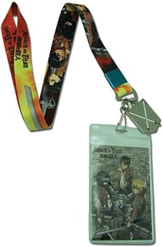 Attack On Titan - Group and Sword Lanyard