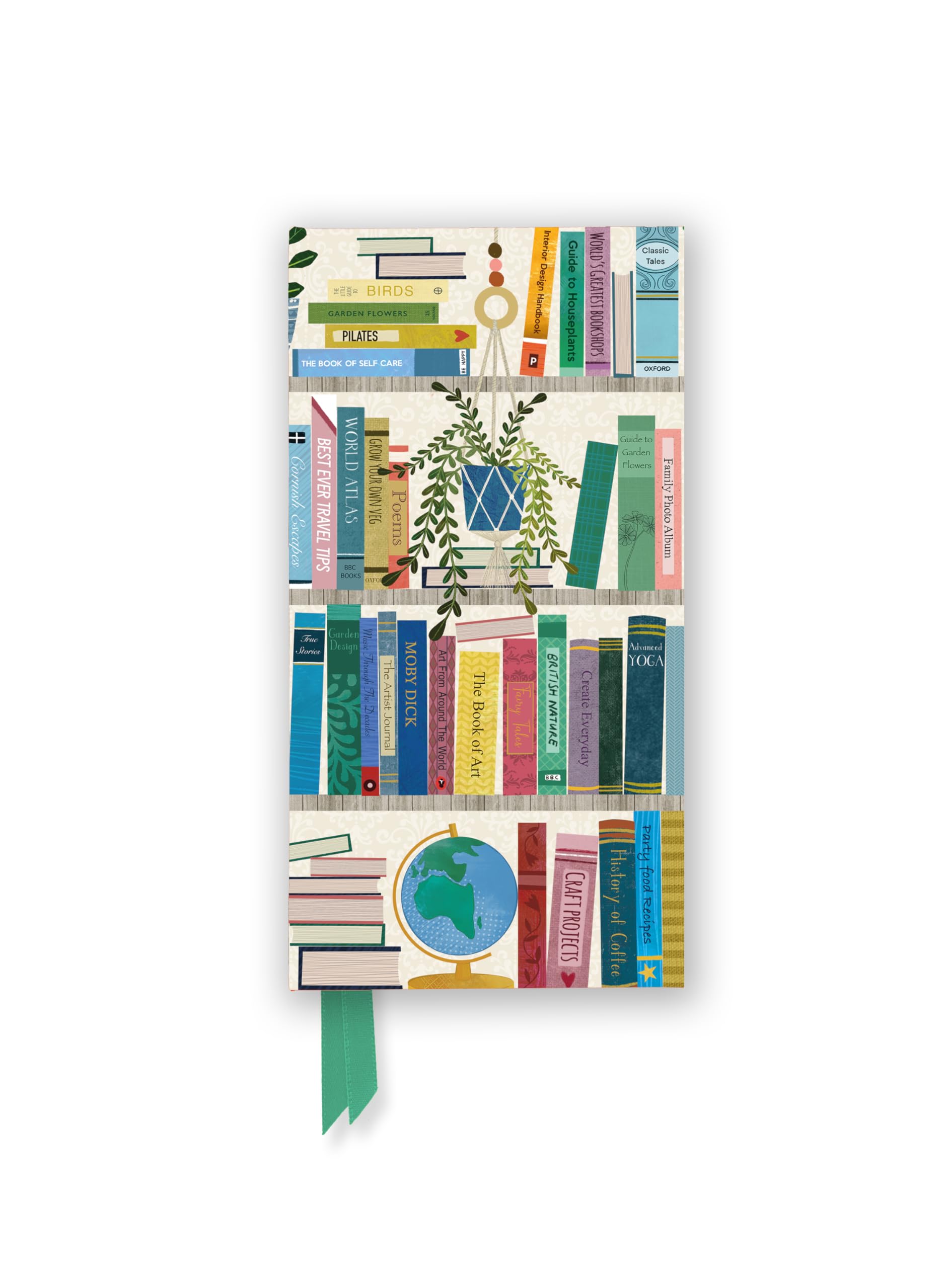 Georgia Breeze: Bookshelves (Foiled Slimline Journal) (Flame Tree Slimline Journals)