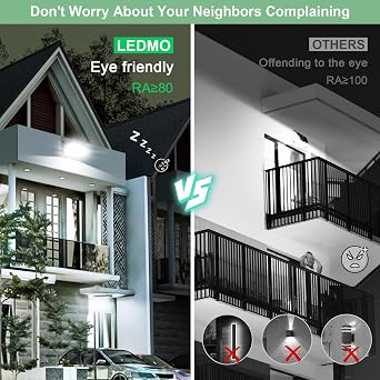 ledmo 5 Pack 150W LED Wall Pack Lights 5000K Wall Mount Light Commercial and Industrial Outdoor Security Flood Lighting for Buildings,Warehouses, Parking Lots,Yard