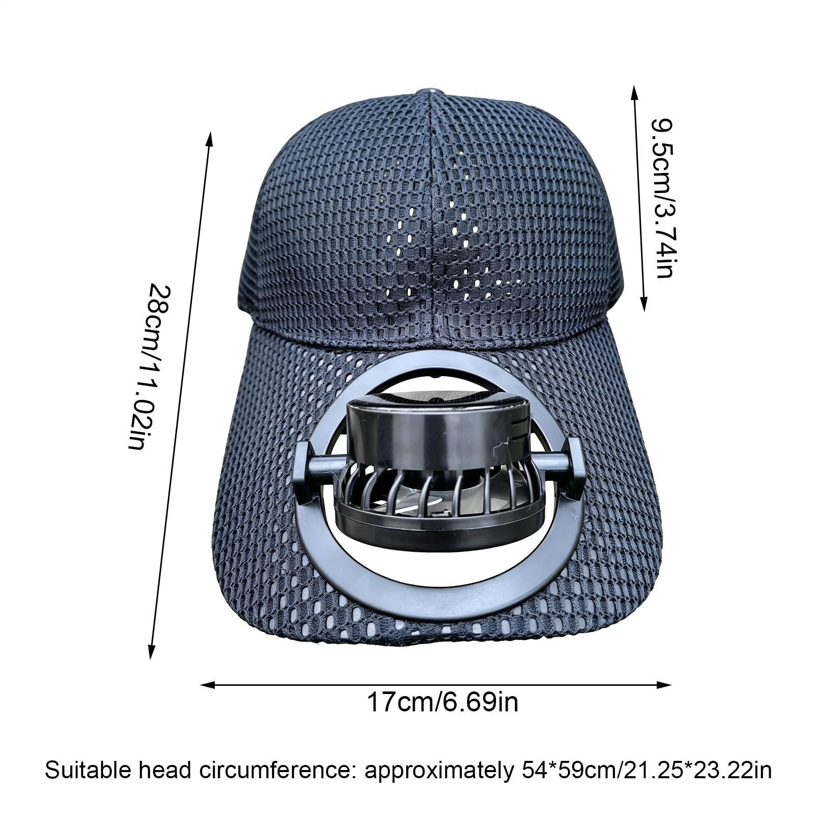 Solar-Ventilator-Hut, UV-Schutz, wiederaufladbares 3-Modi-Visier, USB-Aufladung, Angeln, Baseballmütze, für Männer, Frauen, Ehemann, Outdoor, Alltag, Reisen, Wandern, Camping, Gartenarbeit, Strand