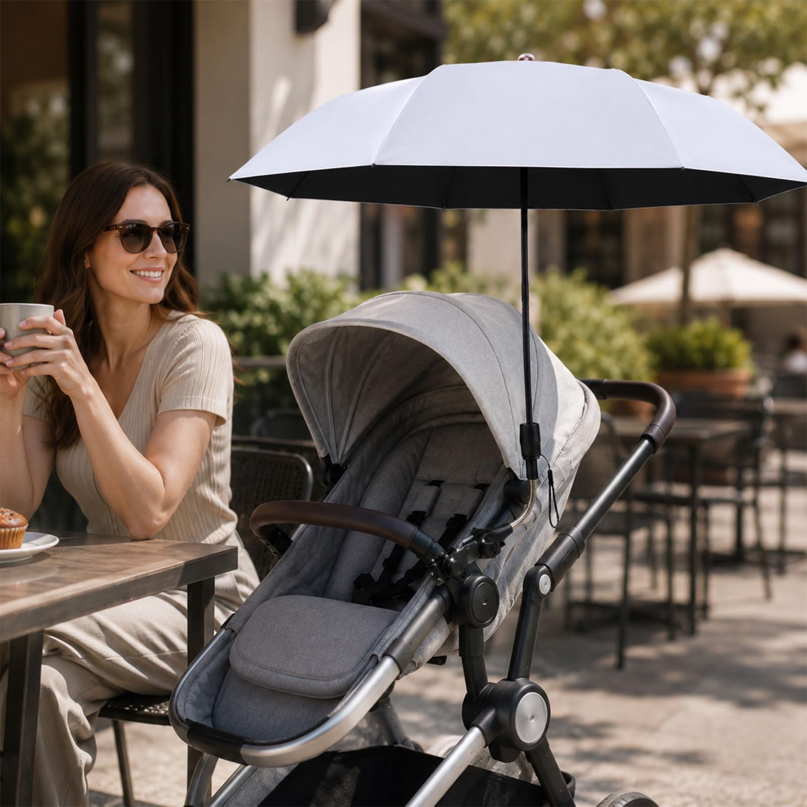 Sombrilla Para, Soporte Para Cambio De Posición, Bloqueador Portátil, Refugio Para Paseos Para Cochecitos, Abrazadera Plegable, Clip Para Accesorios, Sombrilla Para Cochecito, Toldo