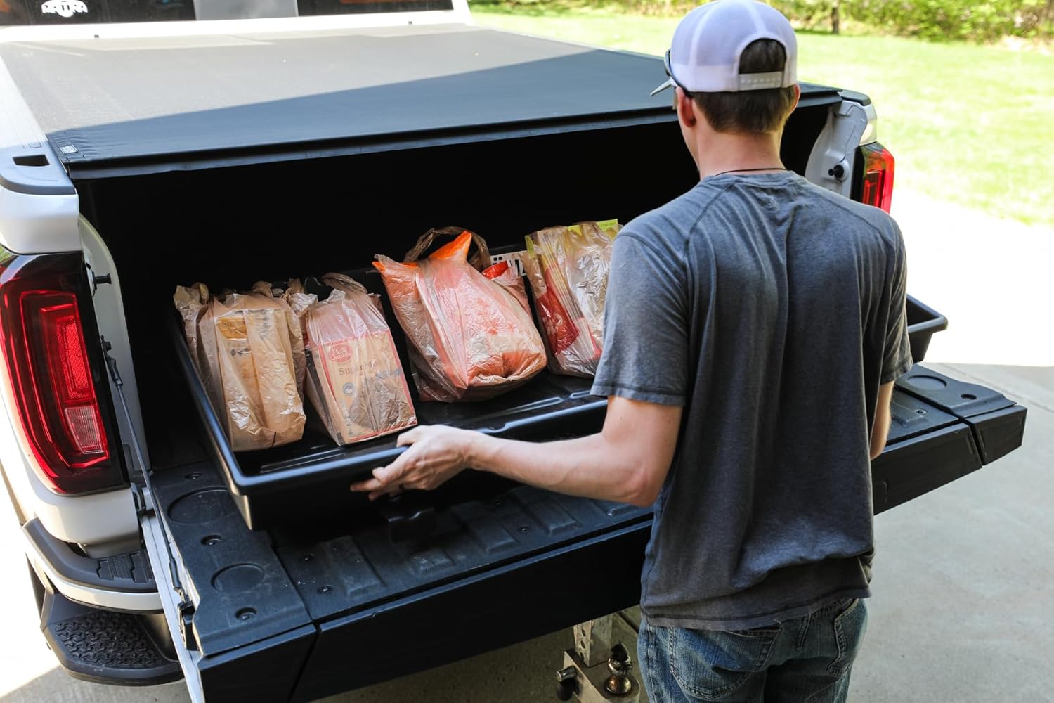 DuHa 80099 CargoStop Truck Bed Divider fits Full-Size Pickup Trucks 55″–56″ Wide | Prevents Load Shift and Secures Cargo | Made in USA | Includes 1 Divider