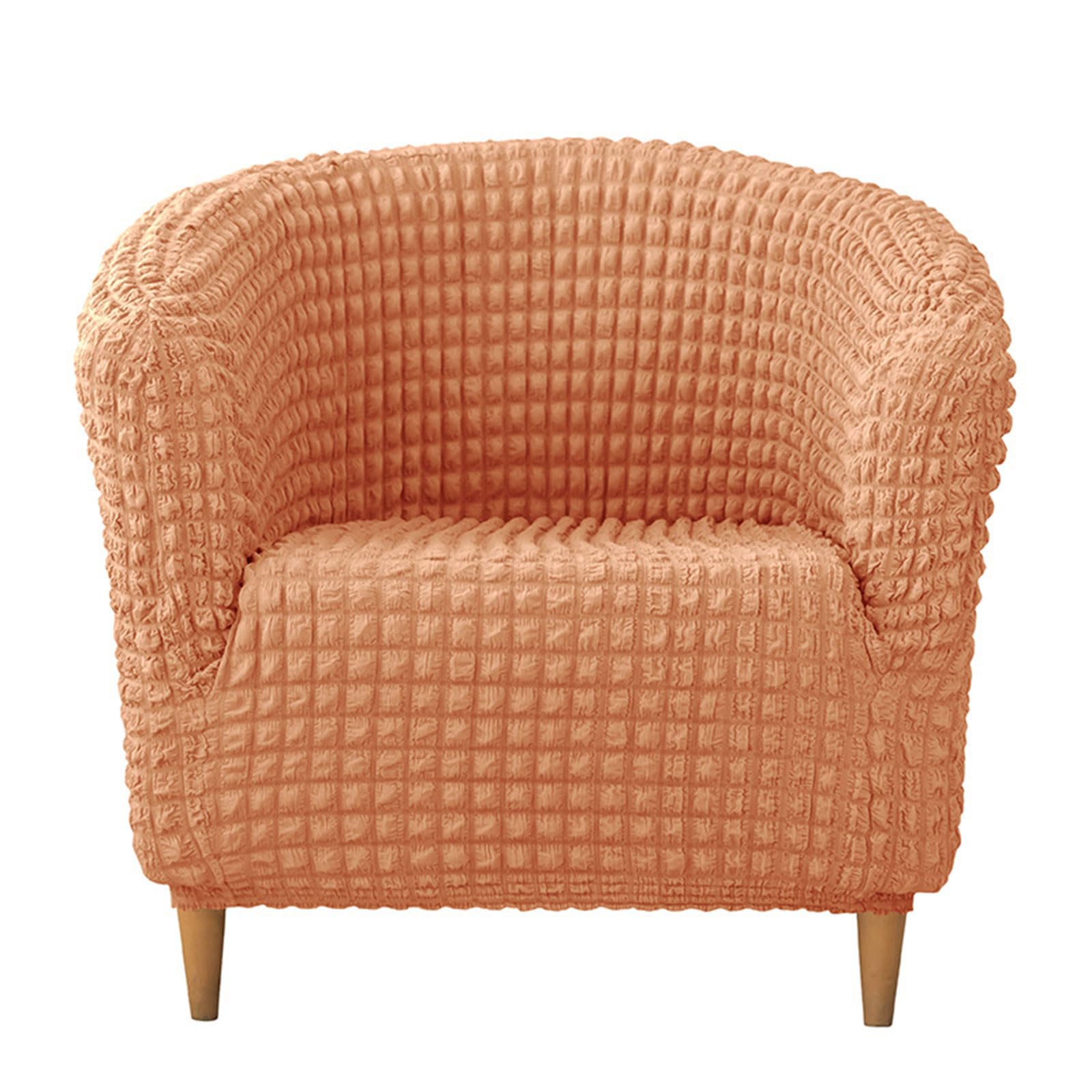 Nucelit Sofa Cover for Dining Room Sofa Seersuckers Textured Protectors with Pleated Skirt for Sectional Couch Thick Couch Cover
