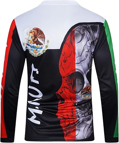 Miniatura 3 de Camiseta de Bicicleta de Montaña para Hombre de Manga Larga MTB Fuera de Camino Jersey para Motocross y Downhill de México
