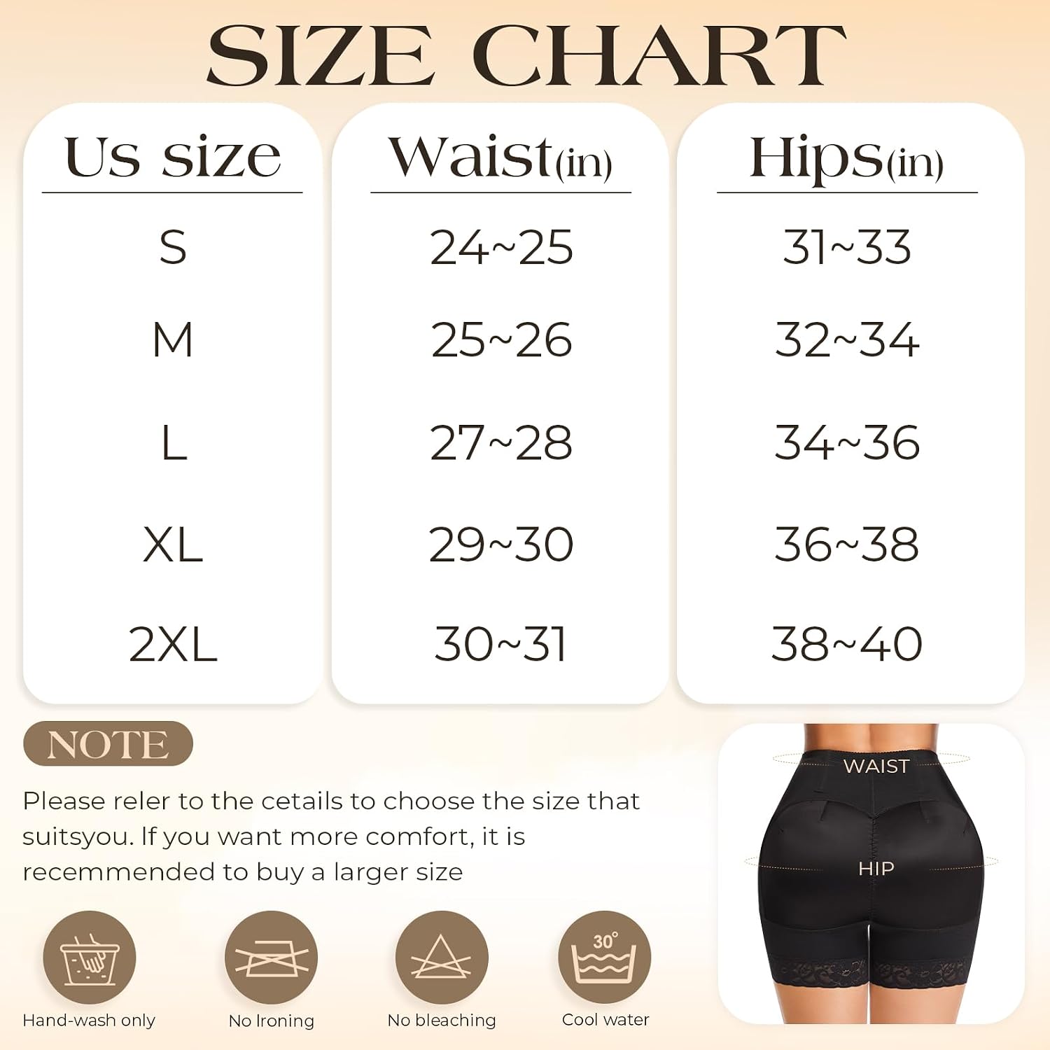 fortix Womens Padded Shapewear High Waisted Hip Enhancer Butt Lifter Thigh Slimmer Seamless Fake Hip Shorts