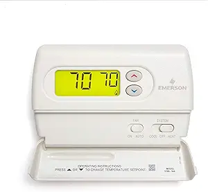 Emerson 1F86-344 Non-Programmable Thermostat for Single-Stage Systems