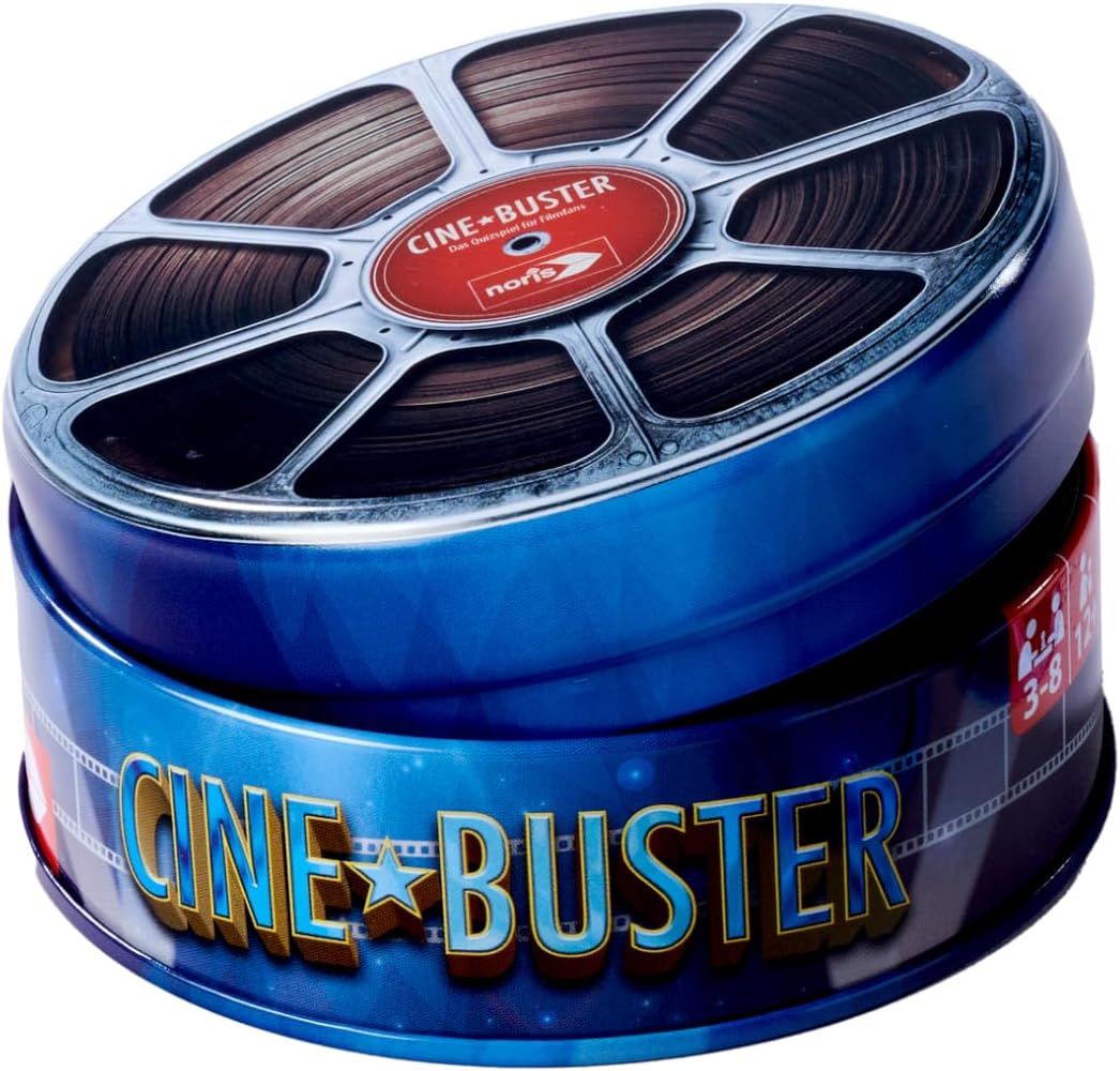 noris Cine Buster 606062068 The Quiz Game for Film Fans (Game from 12 Years) - Film Quiz for Movies, Series & TV for 3-8 Players, Approx. 30 Minutes Playing Time